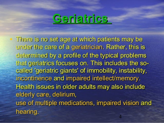 Geriatrics - 