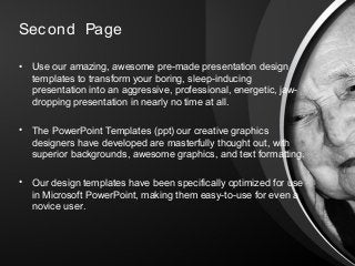 Geriatric Powerpoint Templates