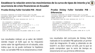Presentación tasa de interes y su influencia en el crecimiento ...