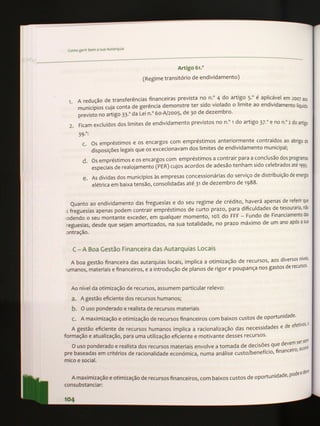 Gerir bem a sua autarquia