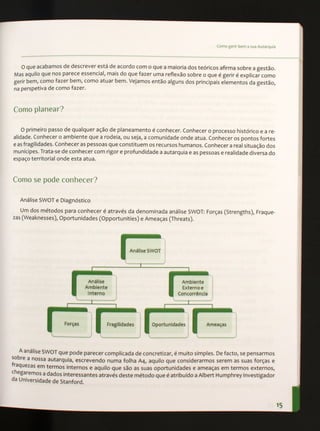 Gerir bem a sua autarquia