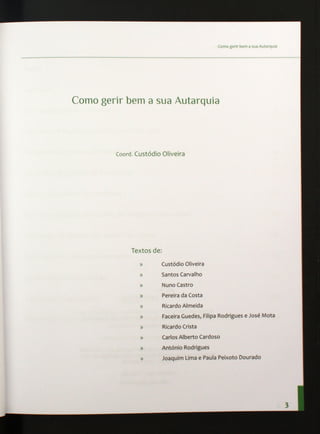 Gerir bem a sua autarquia