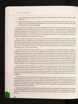 Gerir bem a sua autarquia