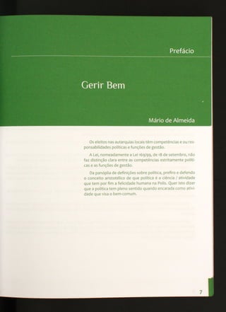 Gerir bem a sua autarquia