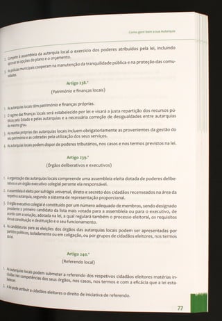 Gerir bem a sua autarquia