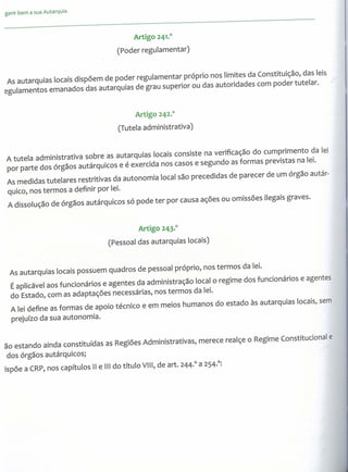 Gerir bem a sua autarquia