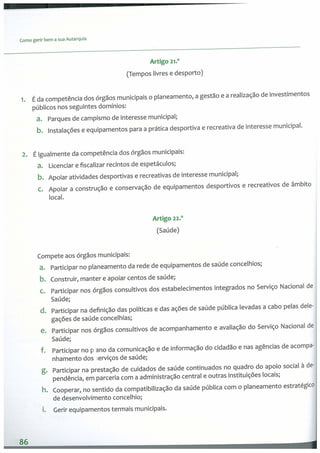 Gerir bem a sua autarquia