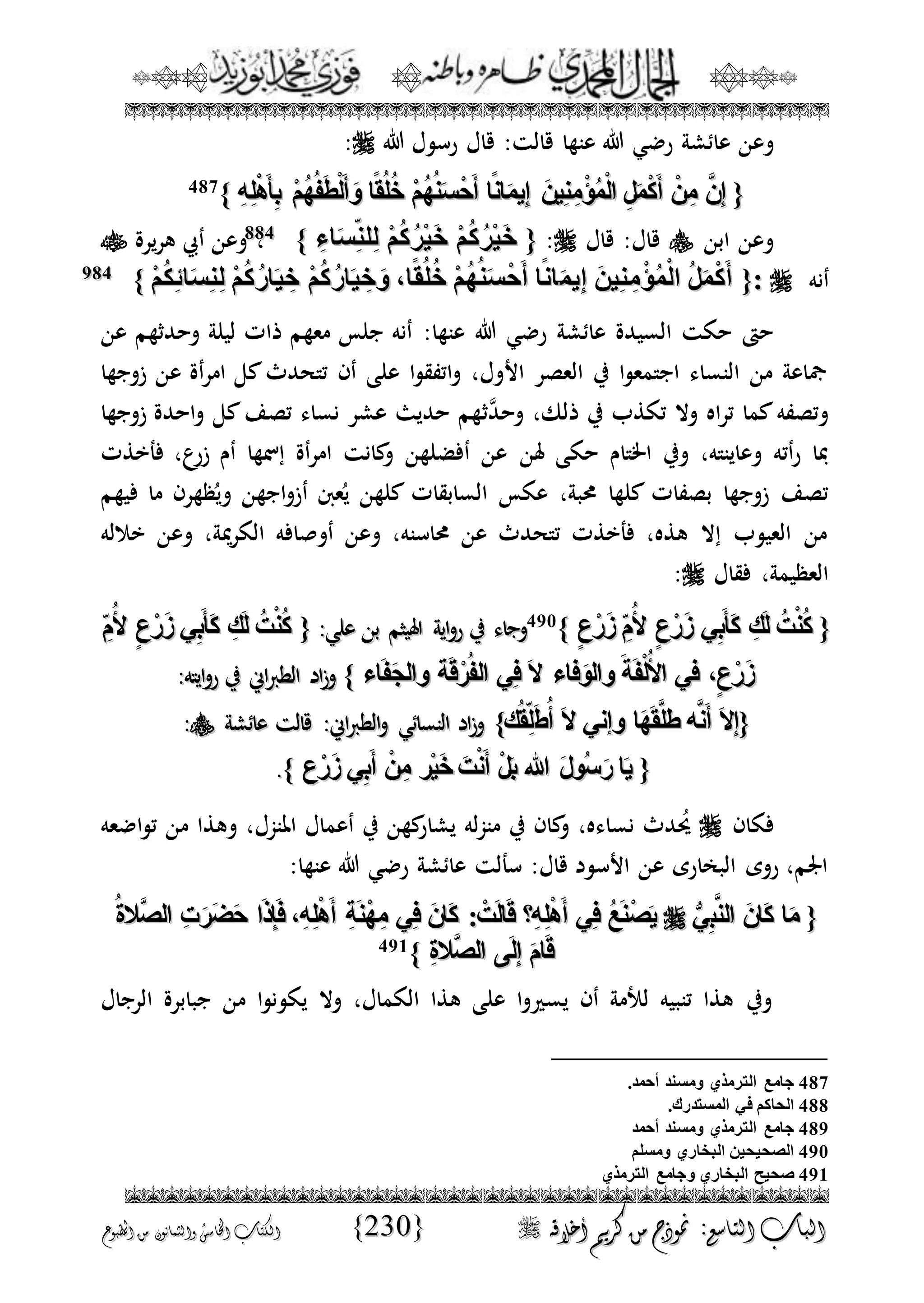 الجمال المحمدي لفضيلة الشيخ / فوزى محمد أبوزيد