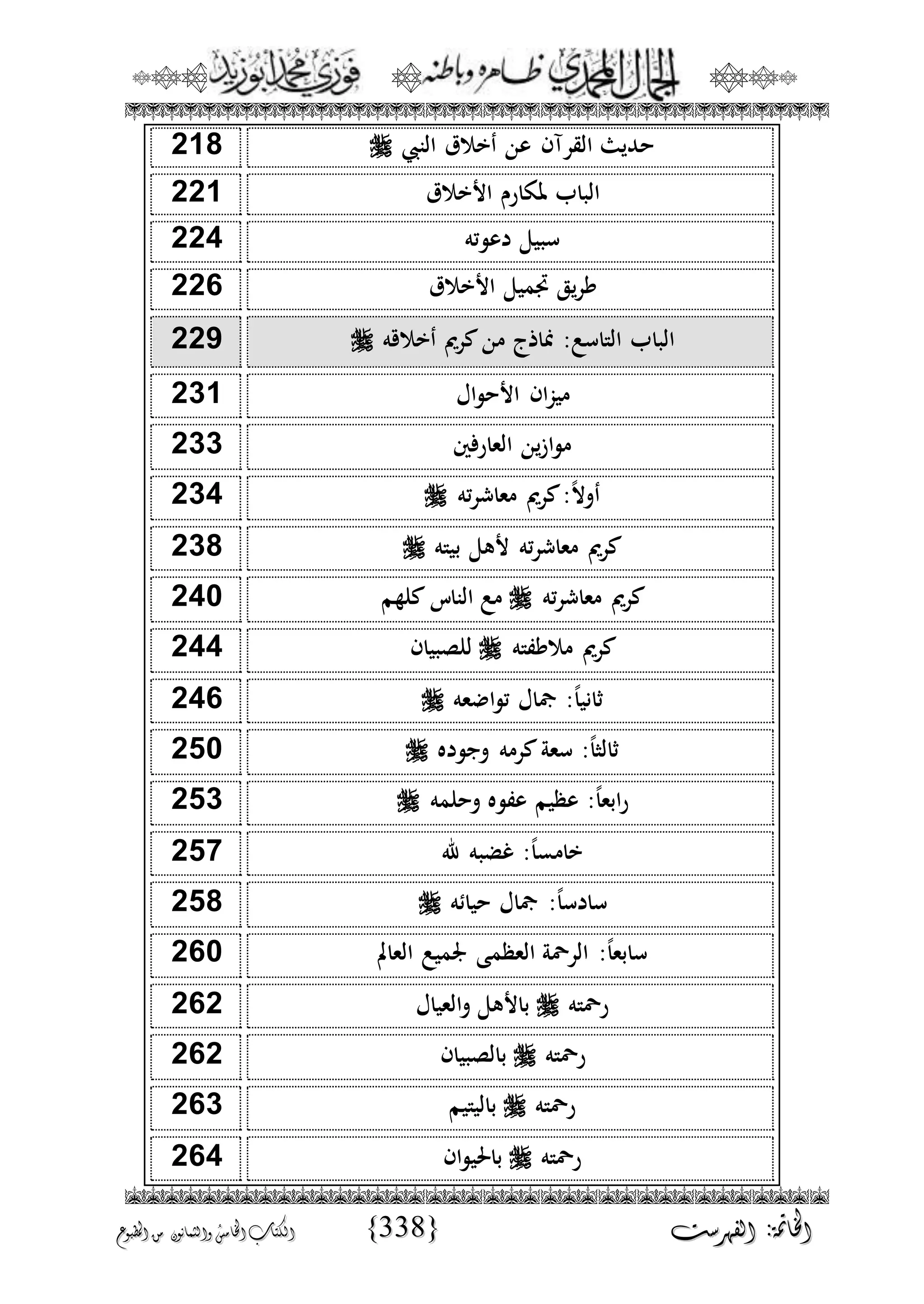 الجمال المحمدي لفضيلة الشيخ / فوزى محمد أبوزيد