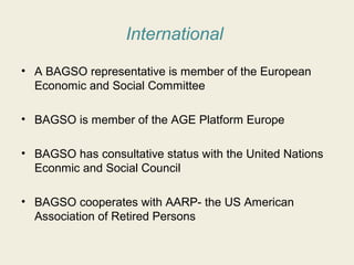 Die BAGSO - The German National Association of Senior Citizen‘s ...