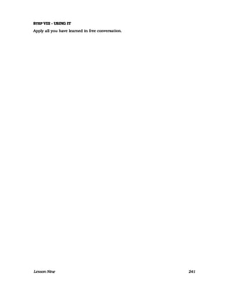 STEPVID - USING IT
Apply all you have leamed in free conversation.
LessonNtne 241
 