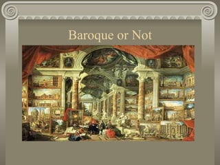 Baroque or Not 