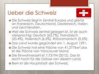 Ueber die Schweiz
 