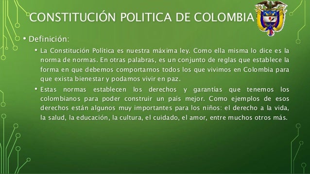 constitución política de colombia