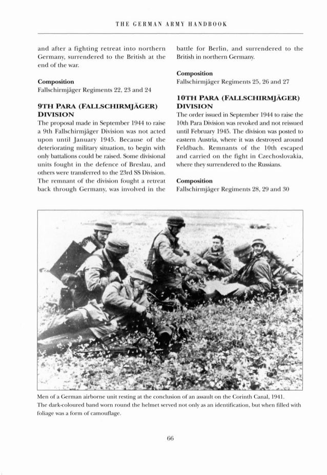 German Army Handbook 1939 1945