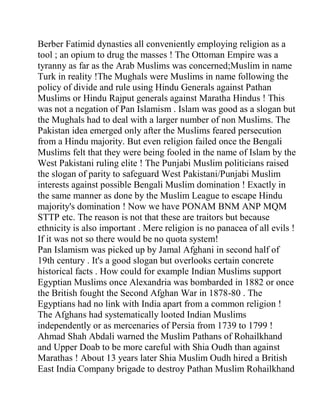 German assessment of islam and nonsense theories of pan islamism | PDF