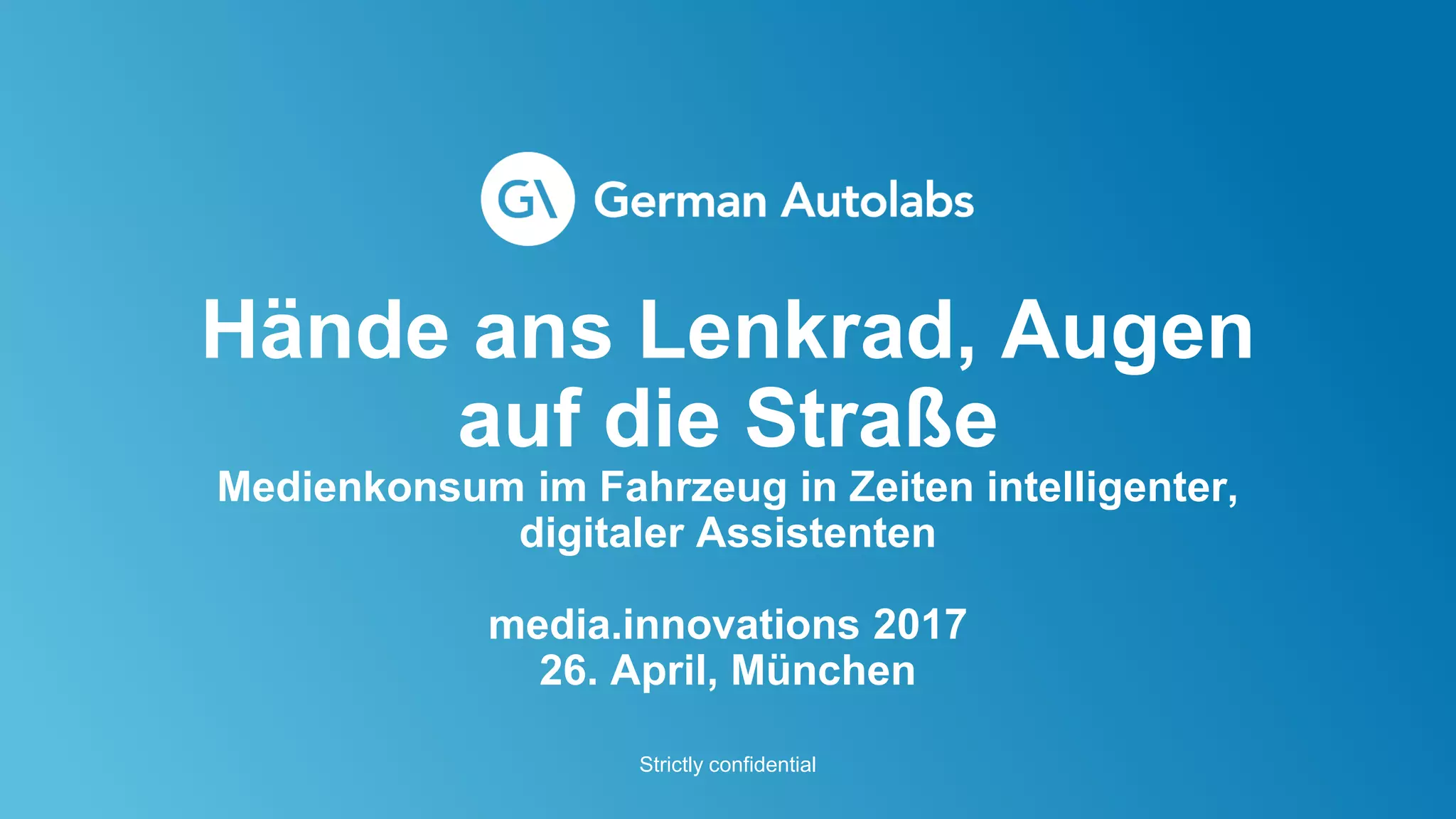 Holger G. Weiss von German Autolabs media.innovations 2017 PPT