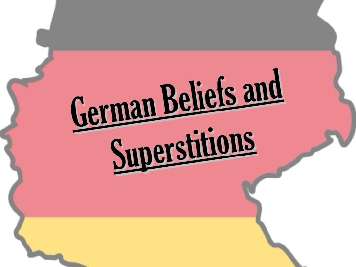 German folk beliefs and superstitions