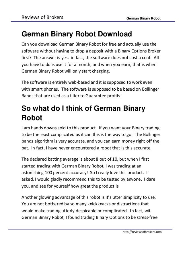 German binary robot
