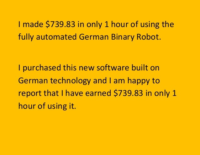 German binary robot