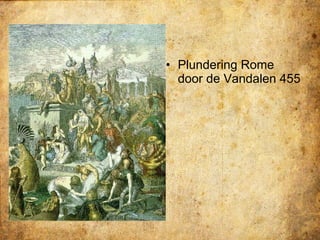 Plundering Rome door de Vandalen 455 