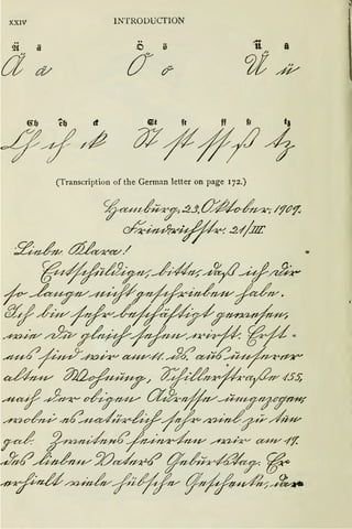 xx1v INTRODUCTION
ad/
(Transcription of the German letter on page I 72.)
 
