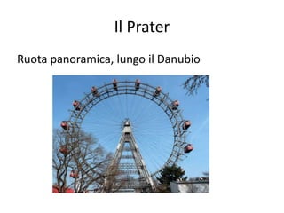 Il Prater
Ruota panoramica, lungo il Danubio
 