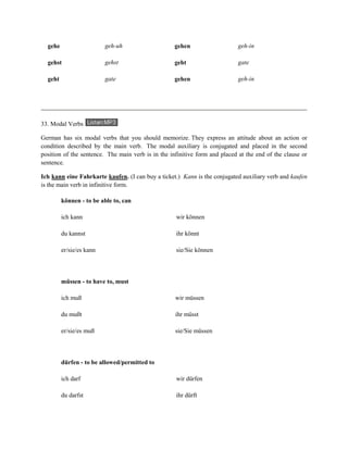 German Tutorial II | PDF