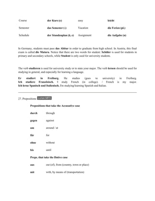 German Tutorial II | PDF