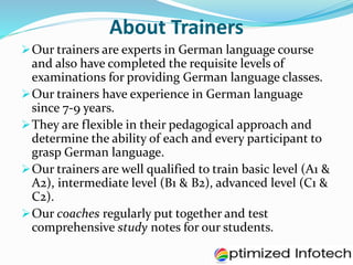 German language classes in pune | PPTX