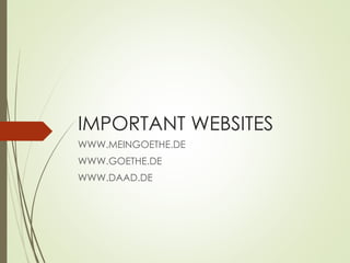 German Orientation FOR STUDENTS AND TEACHERS | PPT