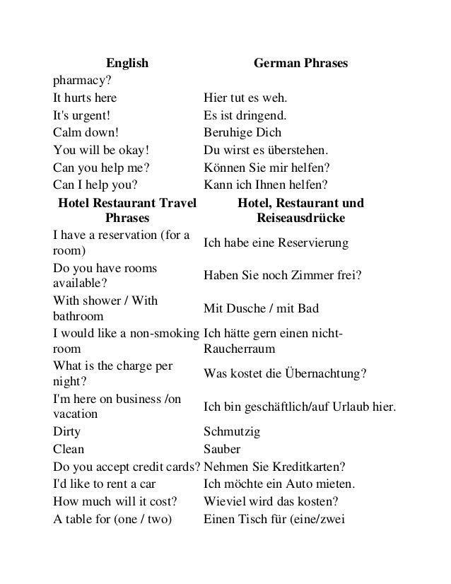 German phrases