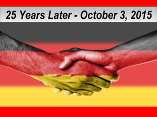 25 Years Later - October 3, 201525 Years Later - October 3, 2015
 
