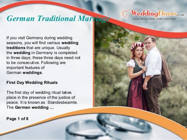  German traditional marriage