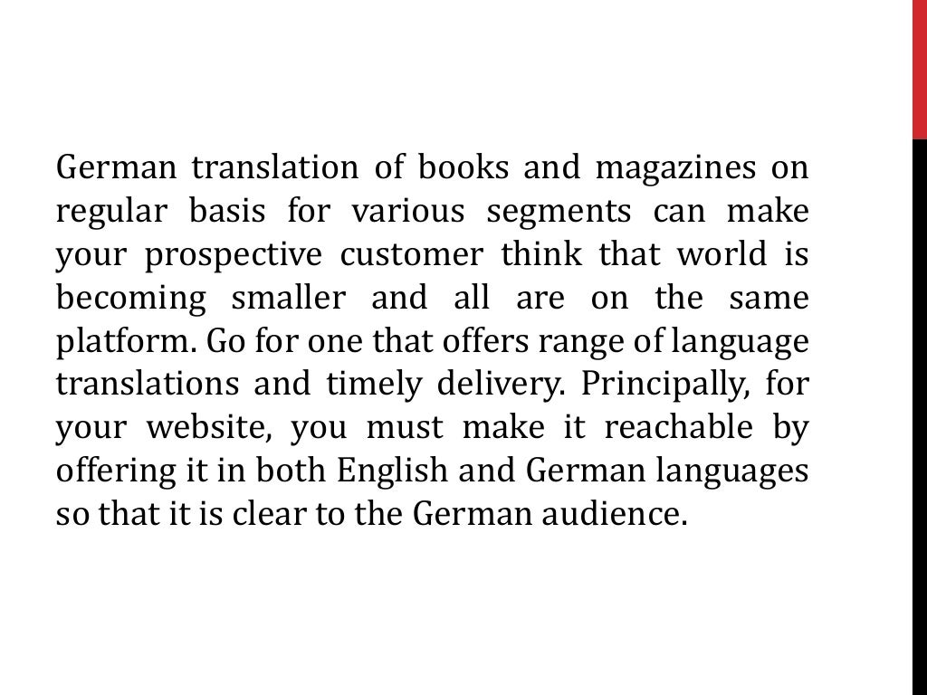 German translation services in pune to present your corporate business