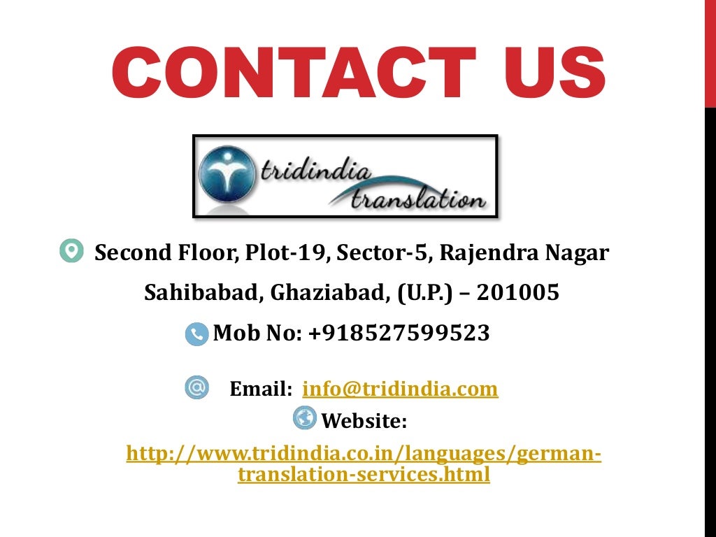 German translation services in pune to present your corporate business