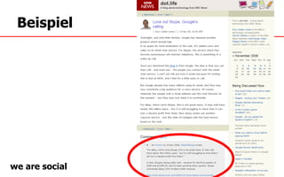 Beispiel




we are social
 