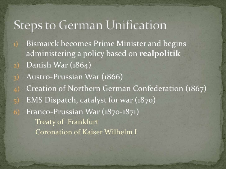 German Unification powerpoint