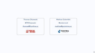 28
Leisure
Alexander Ljung
Formerly Trustmojo.com, Jung
Studios, SF Anytime
Stockholm University
Rolf Schroemgens
Formerly ciao.com
Leipzig Graduate School of
Management
Online travel
booking Social Music
Samwer brothers
Trivago, auf leisen Sohlen, LinkedIn Information, Crunchbase
Christian Vollmann
Dr. Florian Heinemann
IPO at $4b
valuation
 