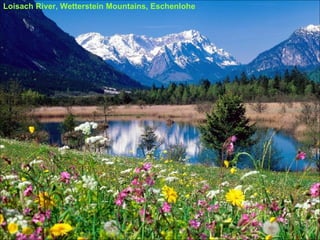 Loisach River, Wetterstein Mountains, Eschenlohe