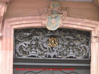 Brasão ancestral da família de Goethe 