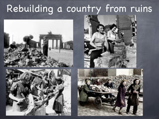 Rebuilding a country from ruins
 