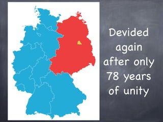 Devided
again
after only
78 years
of unity
 