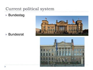 Current political system


Bundestag



Bundesrat

 