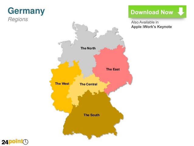 editable ppt map of germany map editable