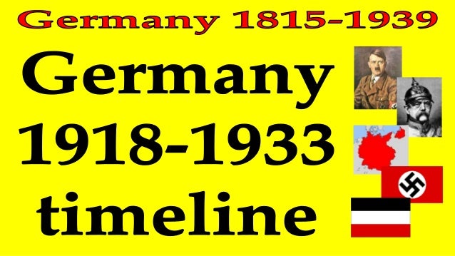 nazi germany timeline 1918 39 The cold war see also other timelines and our list of armed conflicts 1918- 1948 1933, january 30, adolf hitler becomes chancellor of the german reich. nazi germany timeline 1918 39 The cold war see also other timelines and our list of armed conflicts 1918- 1948 1933, january 30, adolf hitler becomes chancellor of the german reich.