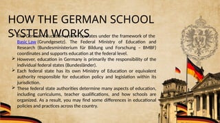 Comprehensive Overview of Germany's Educational System and Structure | PPTX