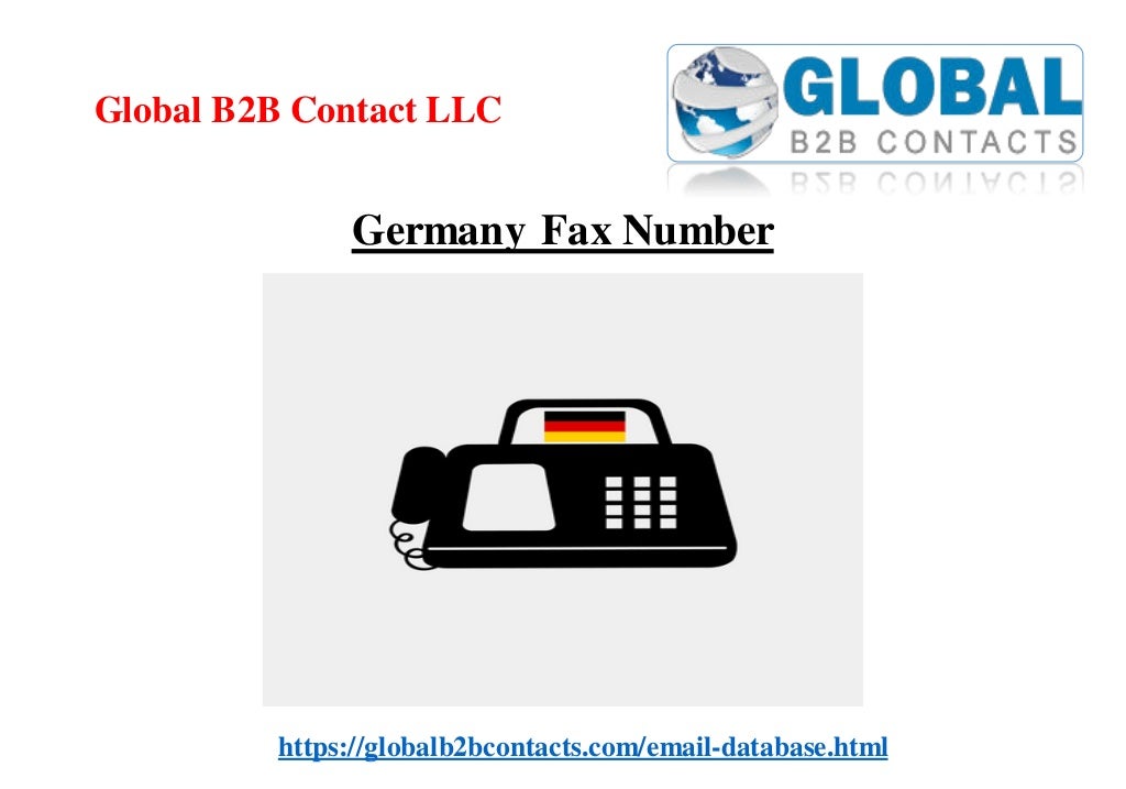 Germany fax number