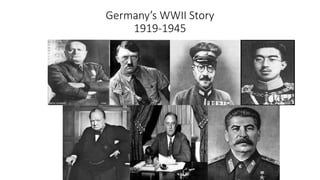 Germany’s WWII Story
1919-1945
 