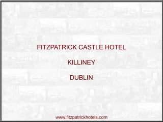 FITZPATRICK CASTLE HOTEL
KILLINEY

DUBLIN

www.fitzpatrickhotels.com

 